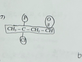 CH_3-C-CH_2-CH
a 
b