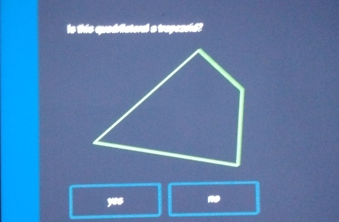 is this quadrfateral a trapeasid? 
es