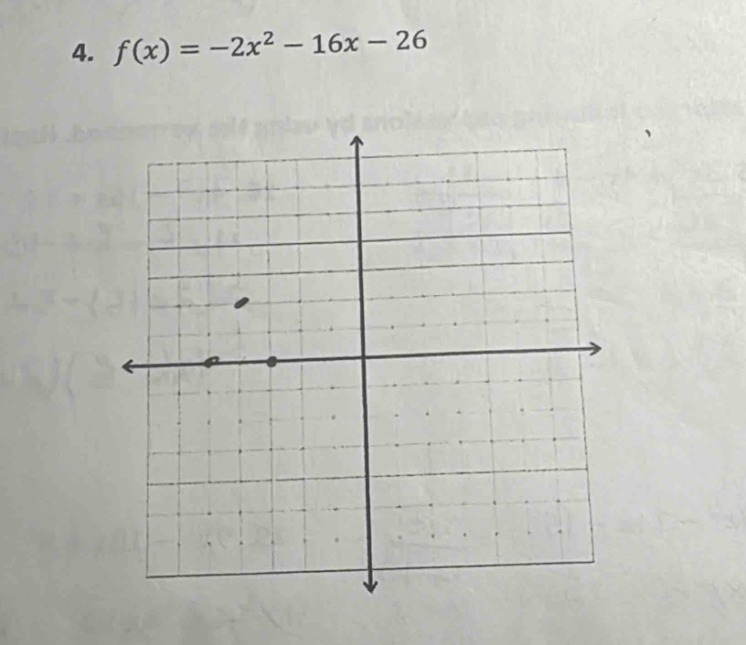 f(x)=-2x^2-16x-26