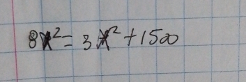 8x^2=3x^2+1500