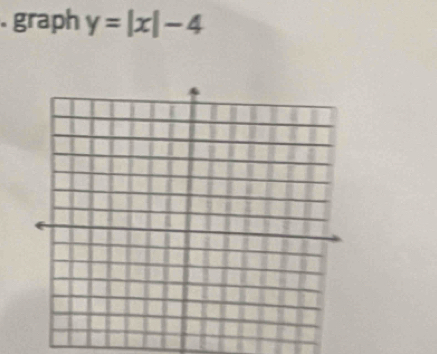 graph y=|x|-4