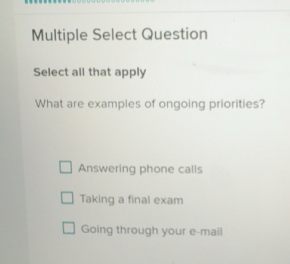 Solved: Multiple Select Question Select all that apply What are ...