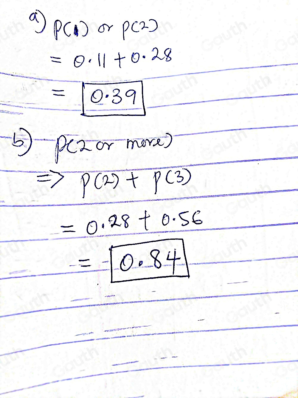 Solved: Use the probability distribution to complete parts (a) through ...