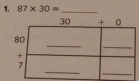 87* 30= _