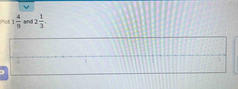 Plot 1 4/9  and 2 1/3 .
