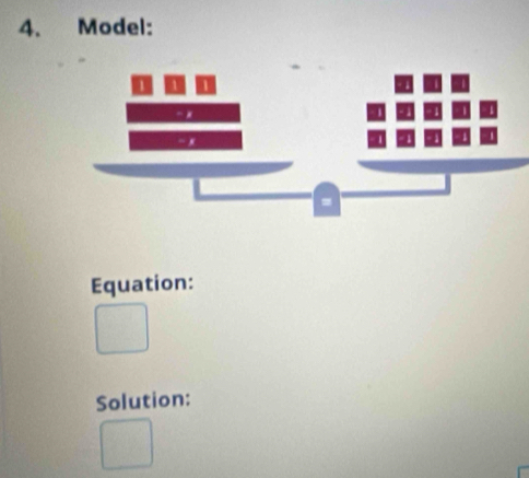 Model: 
Equation: 
Solution: