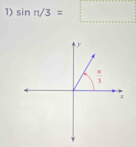 sin π /3=