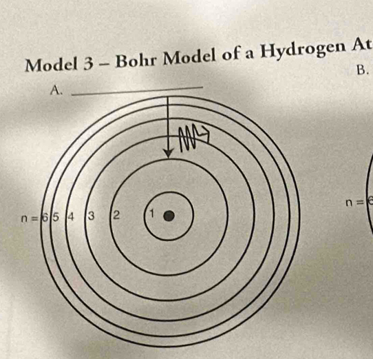 Model l 3 - Bohr Model of a Hydrogen At
B.