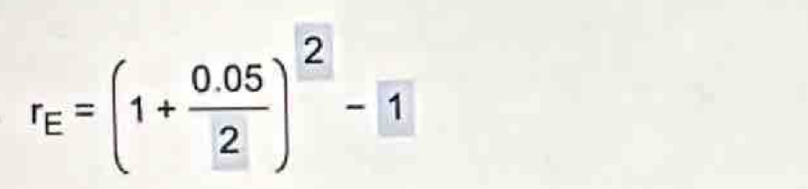 r_E=(1+ (0.05)/2 )^2- 1