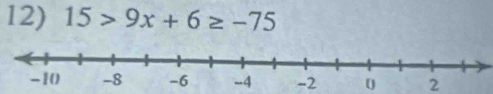 15>9x+6≥ -75
2