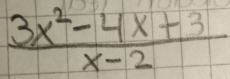  (3x^2-4x+3)/x-2 