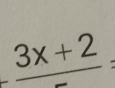  (3x+2)/5 ;