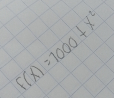 f(x)=7000+x^2