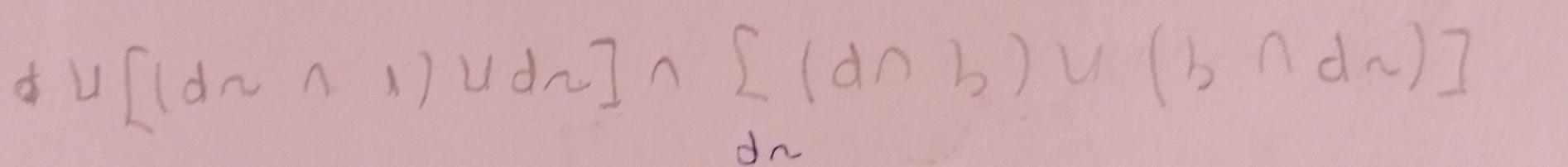 U[(dsim Lambda 1)∪ dsim ]∩ [(d∩ b)∪ (b∩ dsim )]
