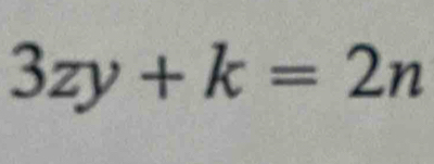 3zy+k=2n