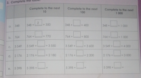 Complete the fuble