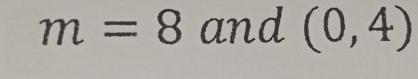 m=8 and (0,4)