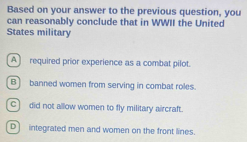 Solved: Based on your answer to the previous question, you can ...