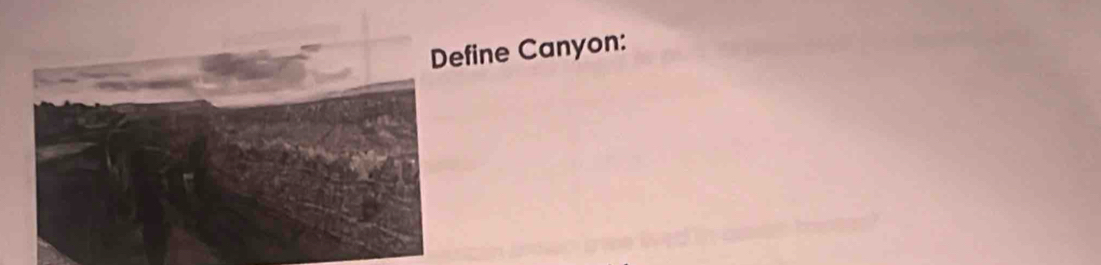 Define Canyon: