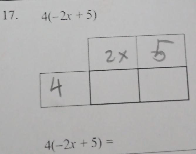 4(-2x+5)
4(-2x+5)=