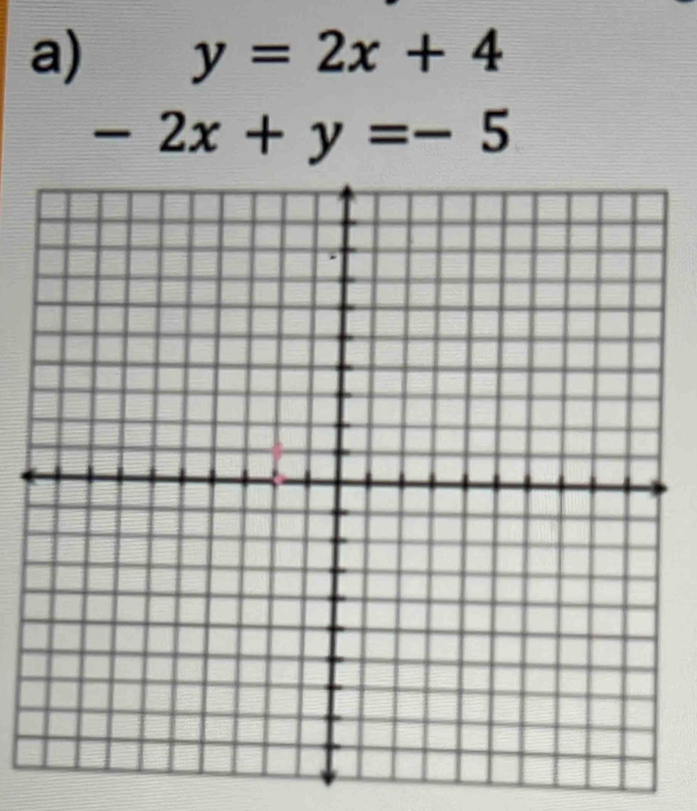 y=2x+4
-2x+y=-5