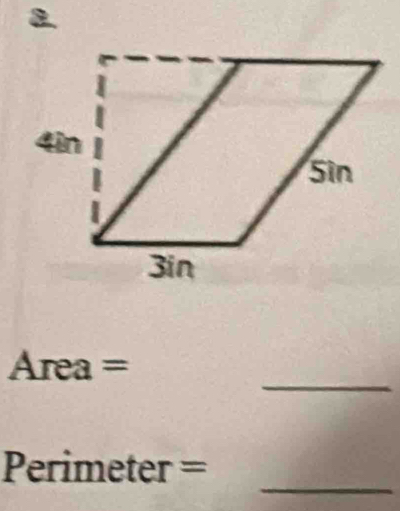 Area =
_
Perimeter =