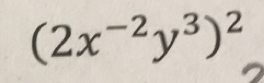 (2x^(-2)y^3)^2