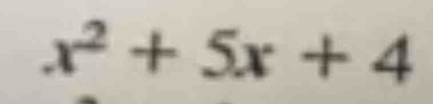 x^2+5x+4