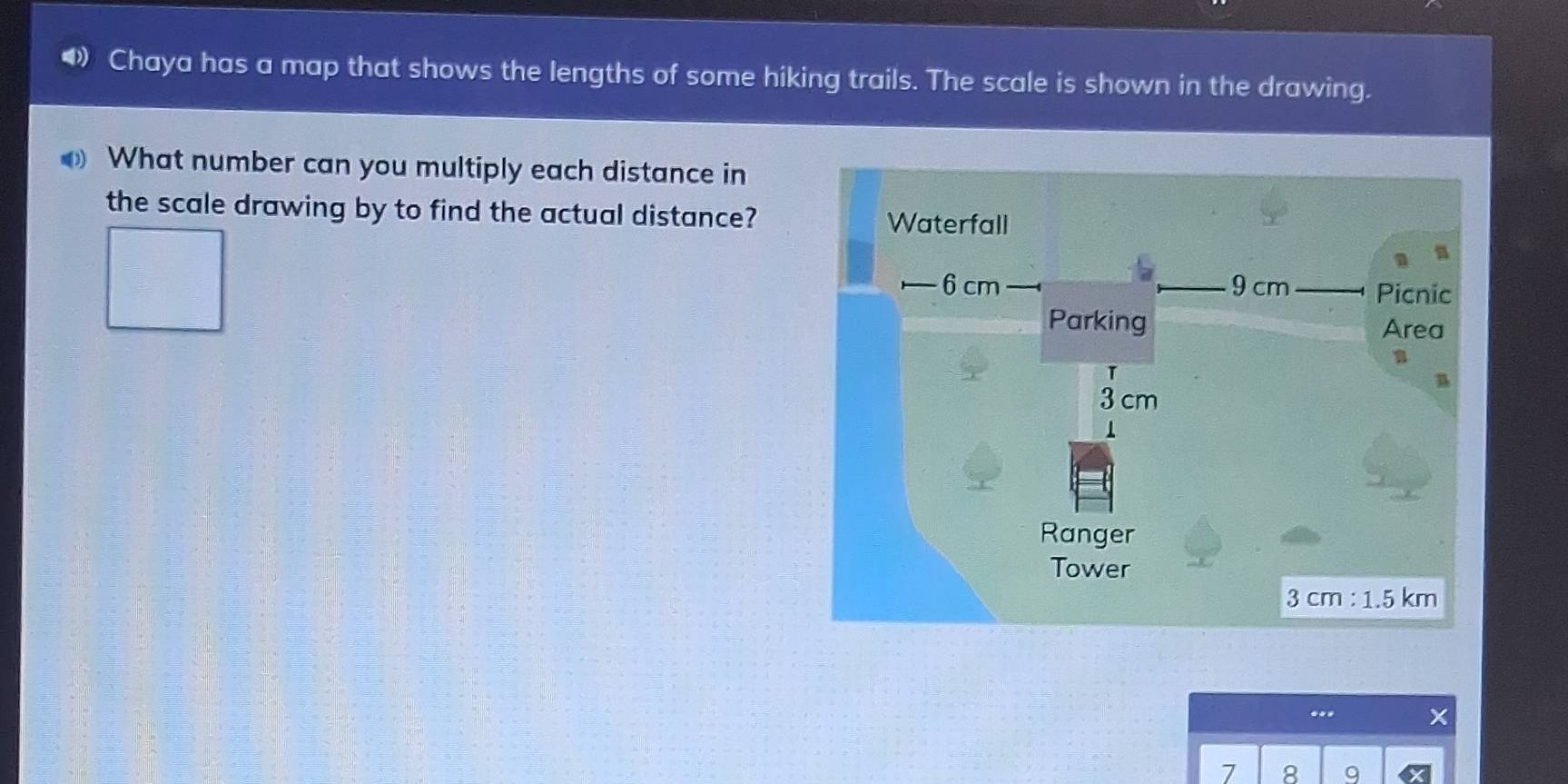 Solved: •》 Chaya has a map that shows the lengths of some hiking trails ...