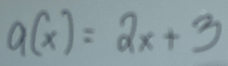 9(x)=2x+3