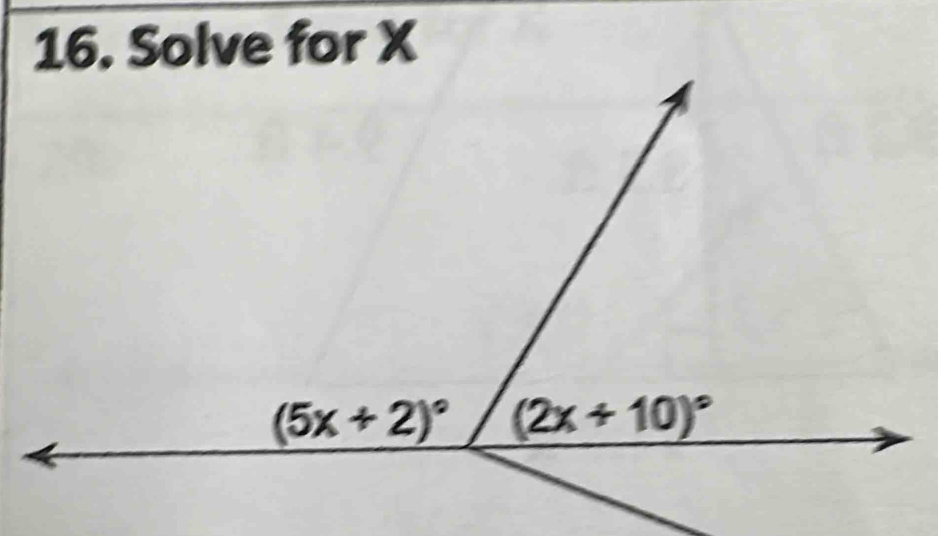 Solve for X