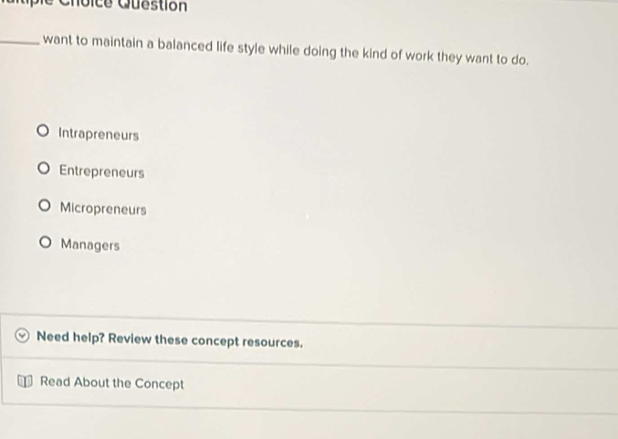 Solved: Choice Question _want to maintain a balanced life style while ...