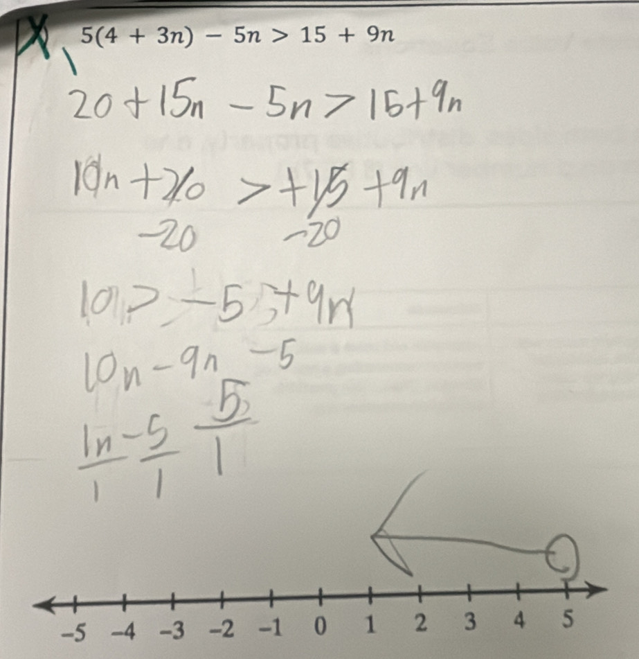 5(4+3n)-5n>15+9n