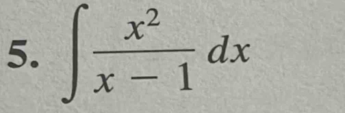 ∈t  x^2/x-1 dx