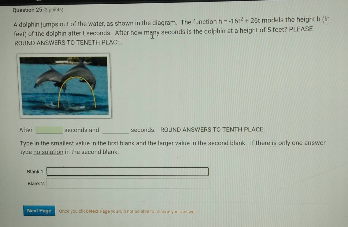 Solved: A dolphin jumps out of the water, as shown in the diagram. The ...