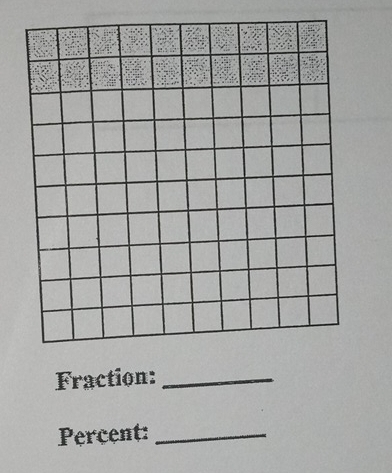 Fraction:_ 
Percent:_