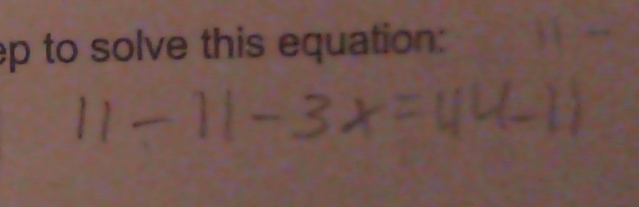 ep to solve this equation: