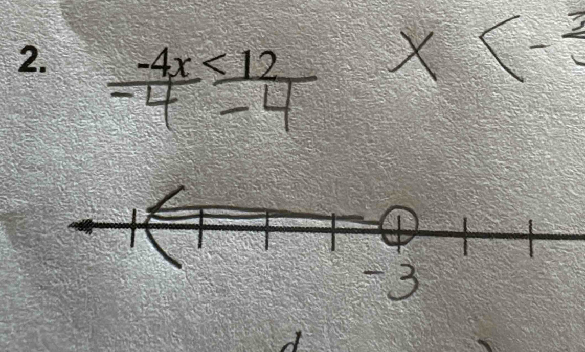 x -4x<12</tex>