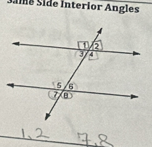 Šame Side Interior Angles