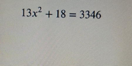 13x^2+18=3346