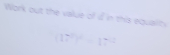 Work out the ths a
17 =17°