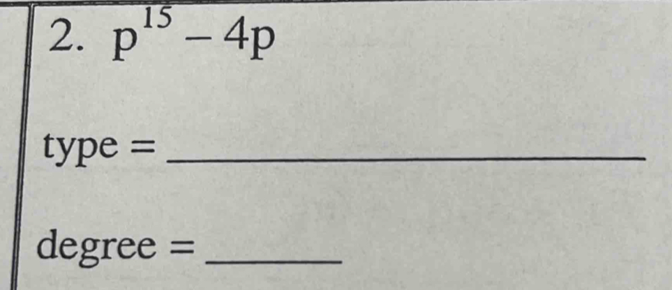 p^(15)-4p
type =_ 
degree =_