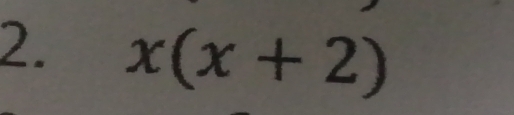 x(x+2)