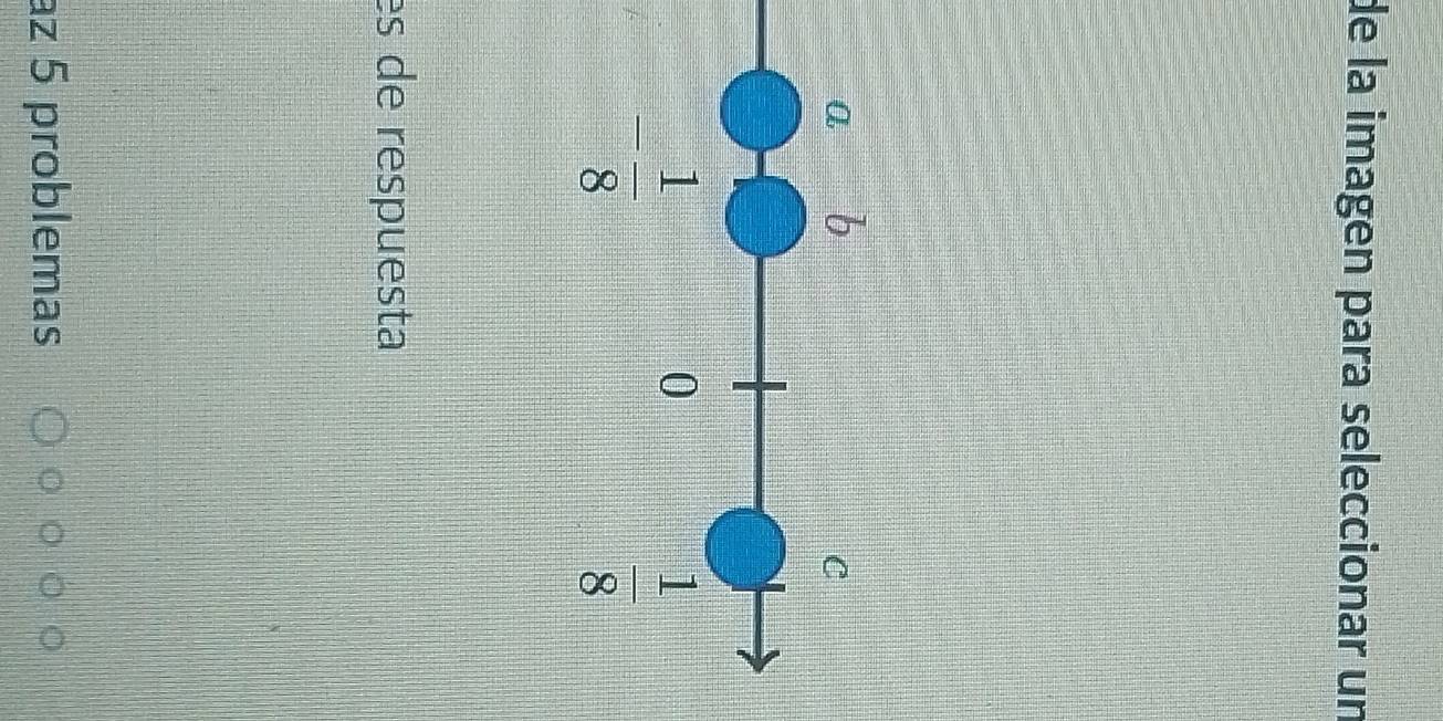 de la imagen para seleccionar un
es de respuesta
az 5 problemas