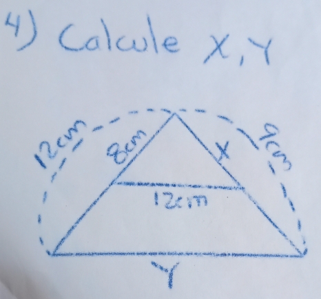 colcule x, Y