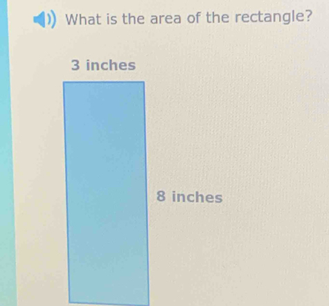 What is the area of the rectangle?