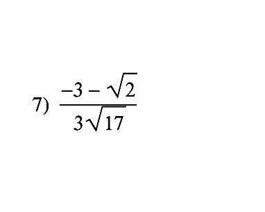  (-3-sqrt(2))/3sqrt(17) 