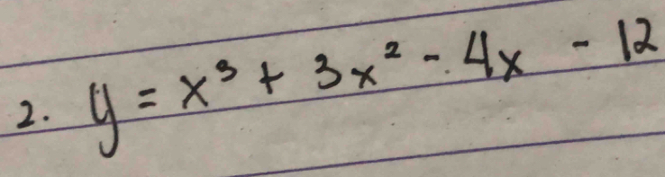 y=x^3+3x^2-4x-12