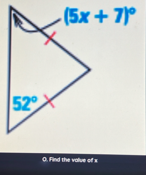 Find the value of x