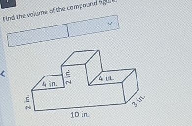 Find the volume of the compound figure.